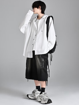 「アイテム（ピアス（両耳用））」を使った、犬飼京 inukai keiさん（メンズ・183cm）の夏コーディネート