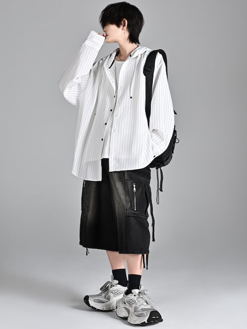 parachute cargo wide short pants / パラシュートカーゴワイド