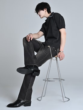 犬飼京 inukai keiさん（メンズ・183cm）の冬コーディネート