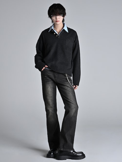 Chunky Hybrid Loafer - +6.5cm - / チャンキーハイブリッドローファー