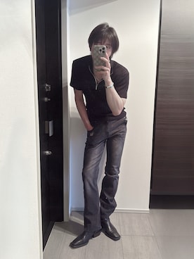 「アイテム（アンダーウェア）」を使った、犬飼京 inukai keiさん（メンズ・183cm）の夏コーディネート