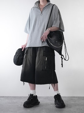 「ADRER（アドラー）のアイテム（リング）」を使った、犬飼京 inukai keiさん（メンズ・183cm）の春コーディネート