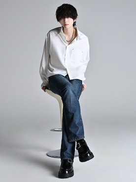 「ADRER（アドラー）のアイテム」を使った、犬飼京 inukai keiさん（メンズ・183cm）の冬コーディネート