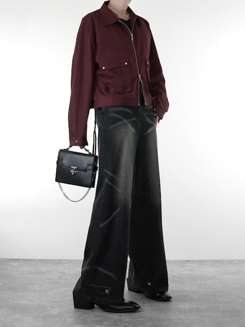 「ADRER（アドラー）のMilitary Gimmick Long Sleeve Shirt Blouson / ミリタリーギミックロングスリーブシャツブルゾン（ブルゾン）」を使った、犬飼京 inukai keiさん（メンズ・183cm）の秋コーディネート