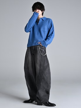 犬飼京 inukai keiさん（メンズ・183cm）の冬コーディネート