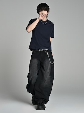 「ADRER（アドラー）のアイテム」を使った、犬飼京 inukai keiさん（メンズ・183cm）の春コーディネート