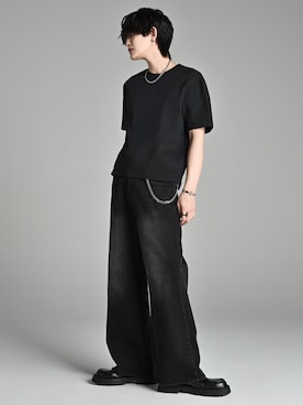 「ADRER（アドラー）のアイテム（リング）」を使った、犬飼京 inukai keiさん（メンズ・183cm）の春コーディネート