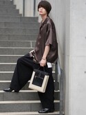 ADRER　The tote bag/トートバッグ　ブラック トートバッグ バッグ メンズ グランドセール