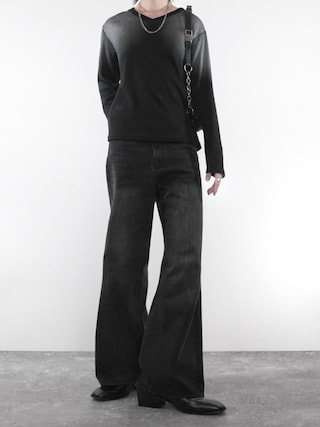「ADRER(アドラー)のStretch Rib V-Neck Long Tee / ストレッチ リブ Vネック ロング ティー(Tシャツ/カットソー)」を使った、犬飼京 inukai keiさん(メンズ・183cm)の夏コーディネート