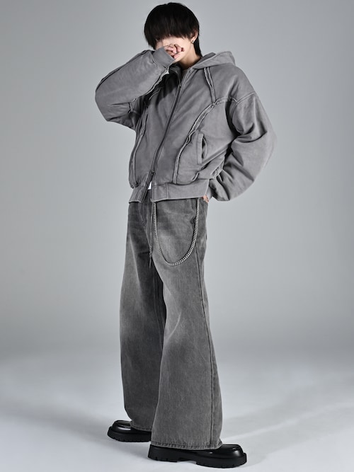 セール】Padded Parker Short Blouson / パデッドパーカーショート