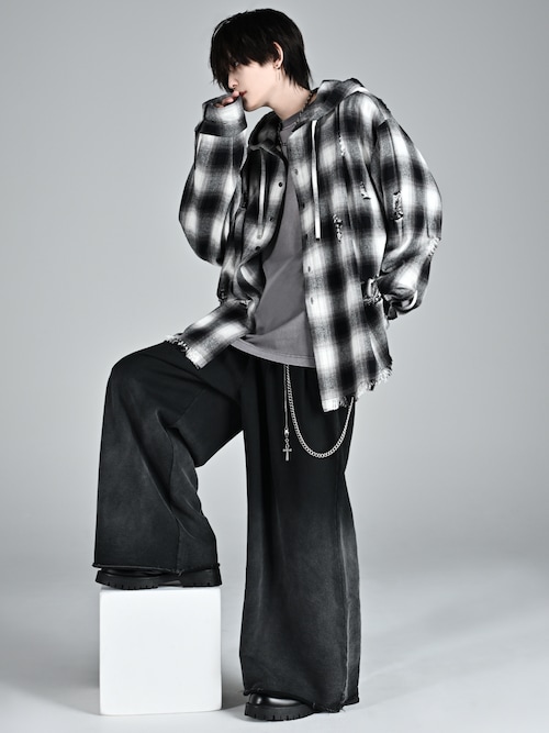 over size shirt parker / オーバーサイズシャツパーカー
