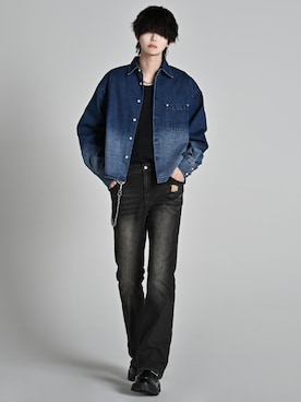 「アイテム（リング）」を使った、犬飼京 inukai keiさん（メンズ・183cm）の冬コーディネート