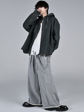 「アイテム（おもちゃ）」を使った、犬飼京 inukai keiさん（メンズ・183cm）の冬コーディネート