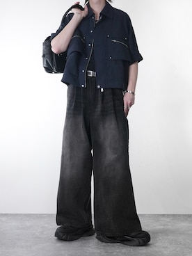 「ADRER（アドラー）のアイテム（リング）」を使った、犬飼京 inukai keiさん（メンズ・183cm）の春コーディネート