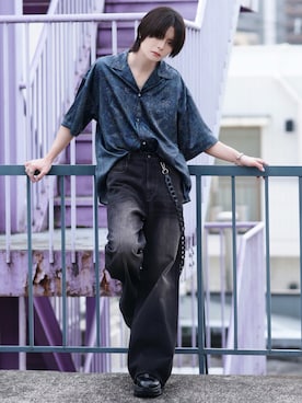 「アイテム（雑貨/ホビー、その他）」を使った、犬飼京 inukai keiさん（メンズ・183cm）の夏コーディネート