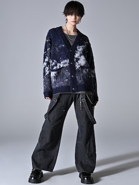 「アイテム（おもちゃ）」を使った、犬飼京 inukai keiさん（メンズ・183cm）の秋コーディネート