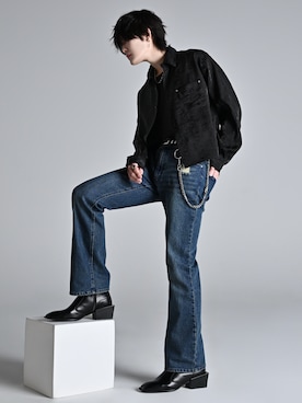 「ADRER（アドラー）のアイテム」を使った、犬飼京 inukai keiさん（メンズ・183cm）の冬コーディネート