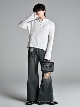 「ADRER（アドラー）のアイテム」を使った、犬飼京 inukai keiさん（メンズ・183cm）の冬コーディネート