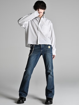 犬飼京 inukai keiさん（メンズ・183cm）の冬コーディネート