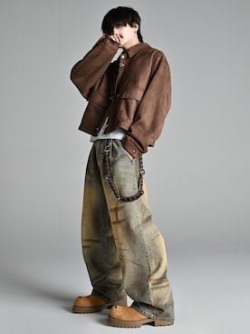 犬飼京 inukai keiさん(メンズ・183cm)の冬コーディネート