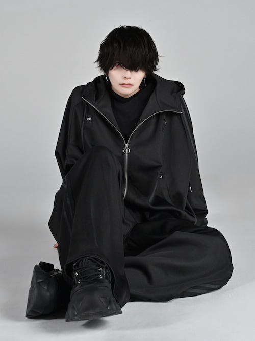 line sleeve track zip parker jacket / ラインスリーブトラックジップ