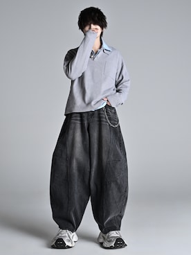 犬飼京 inukai keiさん（メンズ・183cm）の冬コーディネート