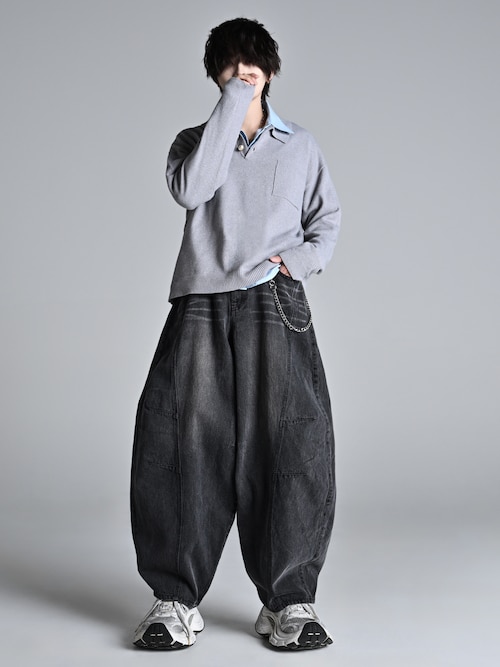 Super Wide Balloon Pants / スーパーワイド バルーンパンツ（デニム