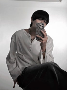 「アイテム（アクセサリー）」を使った、犬飼京 inukai keiさん（メンズ・183cm）の夏コーディネート