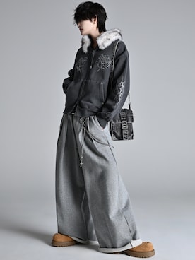 犬飼京 inukai keiさん（メンズ・183cm）の冬コーディネート