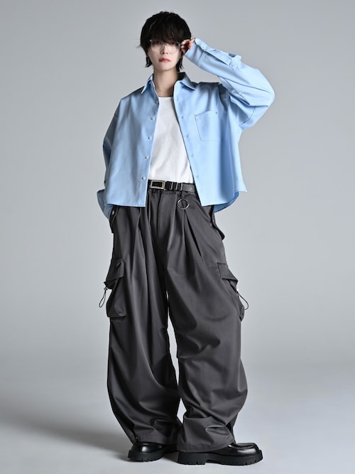 「ADRER（アドラー）の3way mesh / cotton combination layered tank top（タンクトップ）」を使った、犬飼京 inukai keiさん（メンズ・183cm）の冬コーディネート