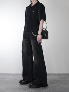 「ADRER（アドラー）のアイテム（リング）」を使った、犬飼京 inukai keiさん（メンズ・183cm）の春コーディネート