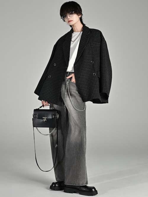 TR w cloth loose tailored double jacket / TRダブルクロスルーズ