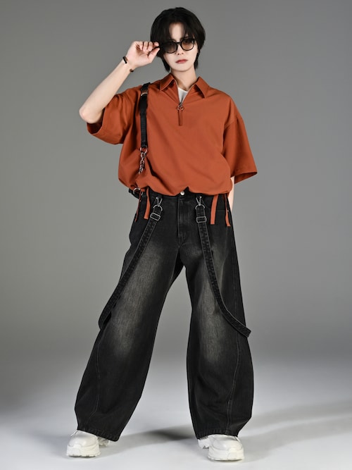 CODE CRINKLE HALF ZIP SHIRT（シャツ/ブラウス）｜ADRER