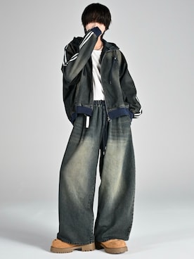 犬飼京 inukai keiさん（メンズ・183cm）の春コーディネート