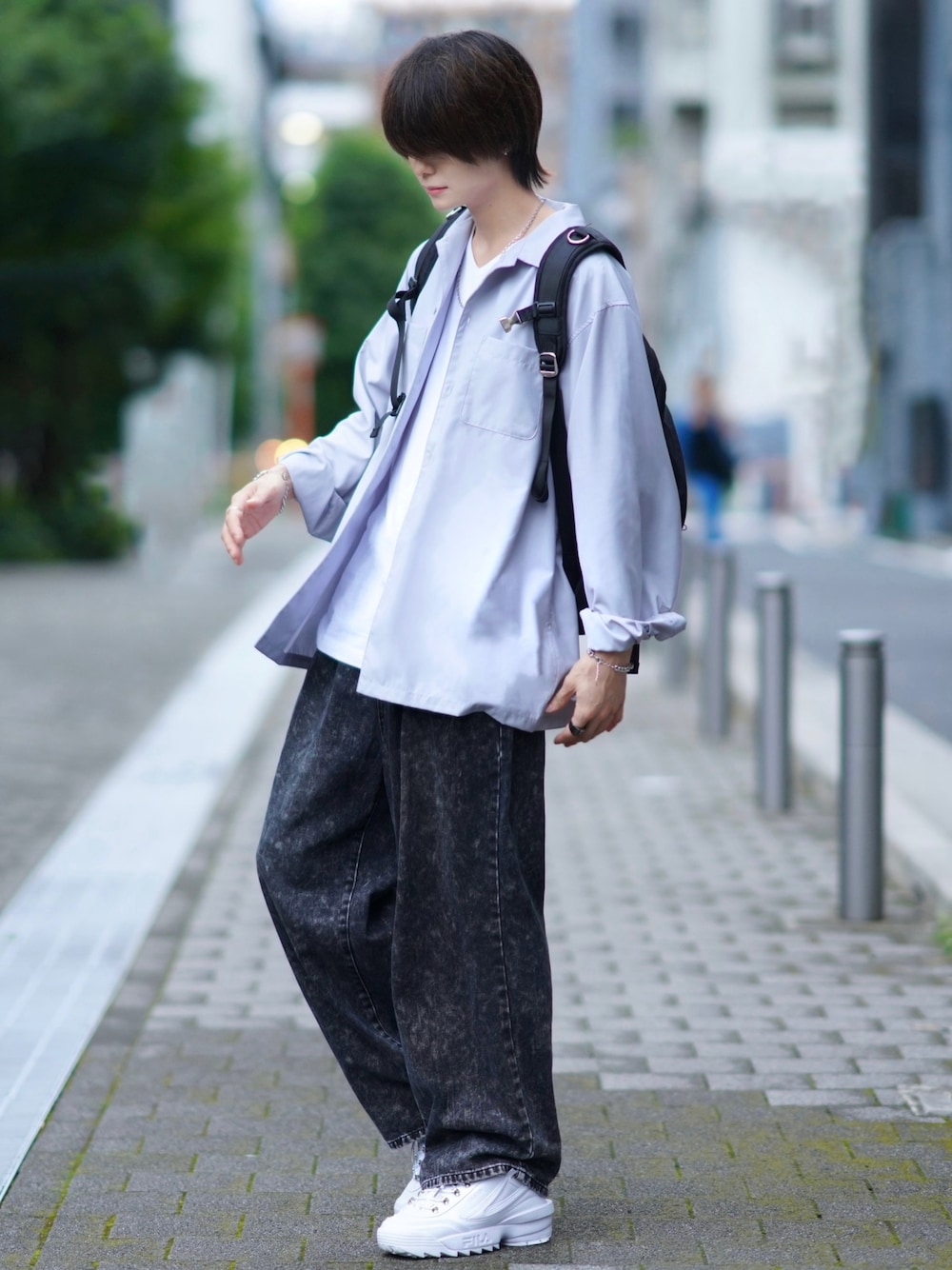 off-white ダブルニーパンツ 犬飼京着用 off-white ダブルニーパンツ 
