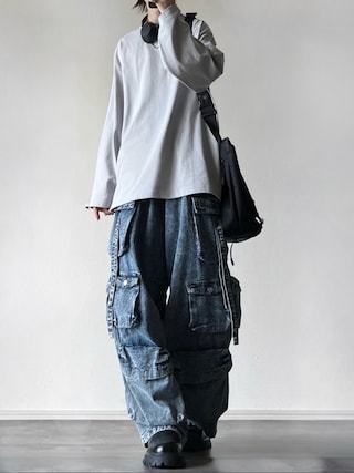 「ADRER(アドラー)のhigh sole ring leather side gore boots/ハイソールリングレザーサイドゴアブーツ(ブーツ)」を使った、犬飼京 inukai keiさん(メンズ・183cm)の秋コーディネート