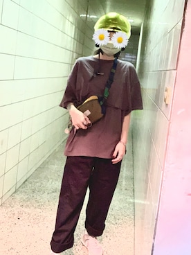 「DOUGHNUT（ドーナッツ）のアイテム」を使った、💜拋刨跑泡ㄘㄞˋ💚さん（レディース・158cm）の秋コーディネート