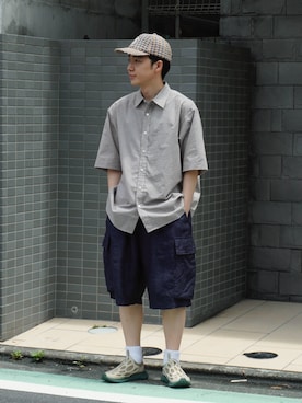 「UNIVERSAL PRODUCTS（ユニバーサルプロダクツ）のアイテム」を使った、taigaさん（メンズ・165cm）の夏コーディネート