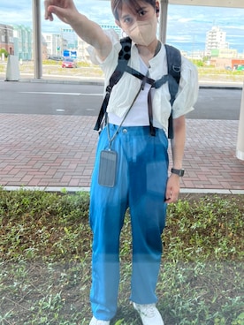 「ブルー x ホワイト」｜r27さん（レディース・160cm）の夏コーディネート