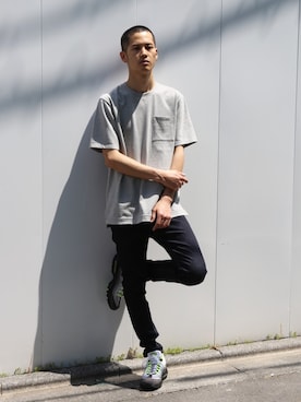 「RE:LORE（リロア）のアイテム（トップス）」を使った、RE:LORE™さん（メンズ・178cm）の夏コーディネート