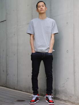 「RE:LORE（リロア）のアイテム（トップス）」を使った、RE:LORE™さん（メンズ・178cm）の夏コーディネート