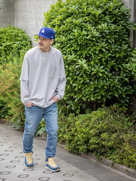 「RE:LORE（リロア）のアイテム」を使った、RE:LORE™さん（メンズ・178cm）の春コーディネート