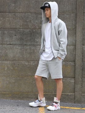 「RE:LORE（リロア）のアイテム（トップス）」を使った、RE:LORE™さん（メンズ・178cm）の夏コーディネート