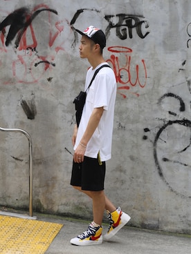 「RE:LORE（リロア）のアイテム（トップス）」を使った、RE:LORE™さん（メンズ・178cm）の夏コーディネート