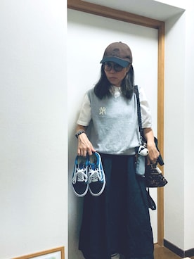 「Ray BEAMS（レイビームス）のアイテム」を使った、こたmamaさん（レディース・154cm）の秋コーディネート