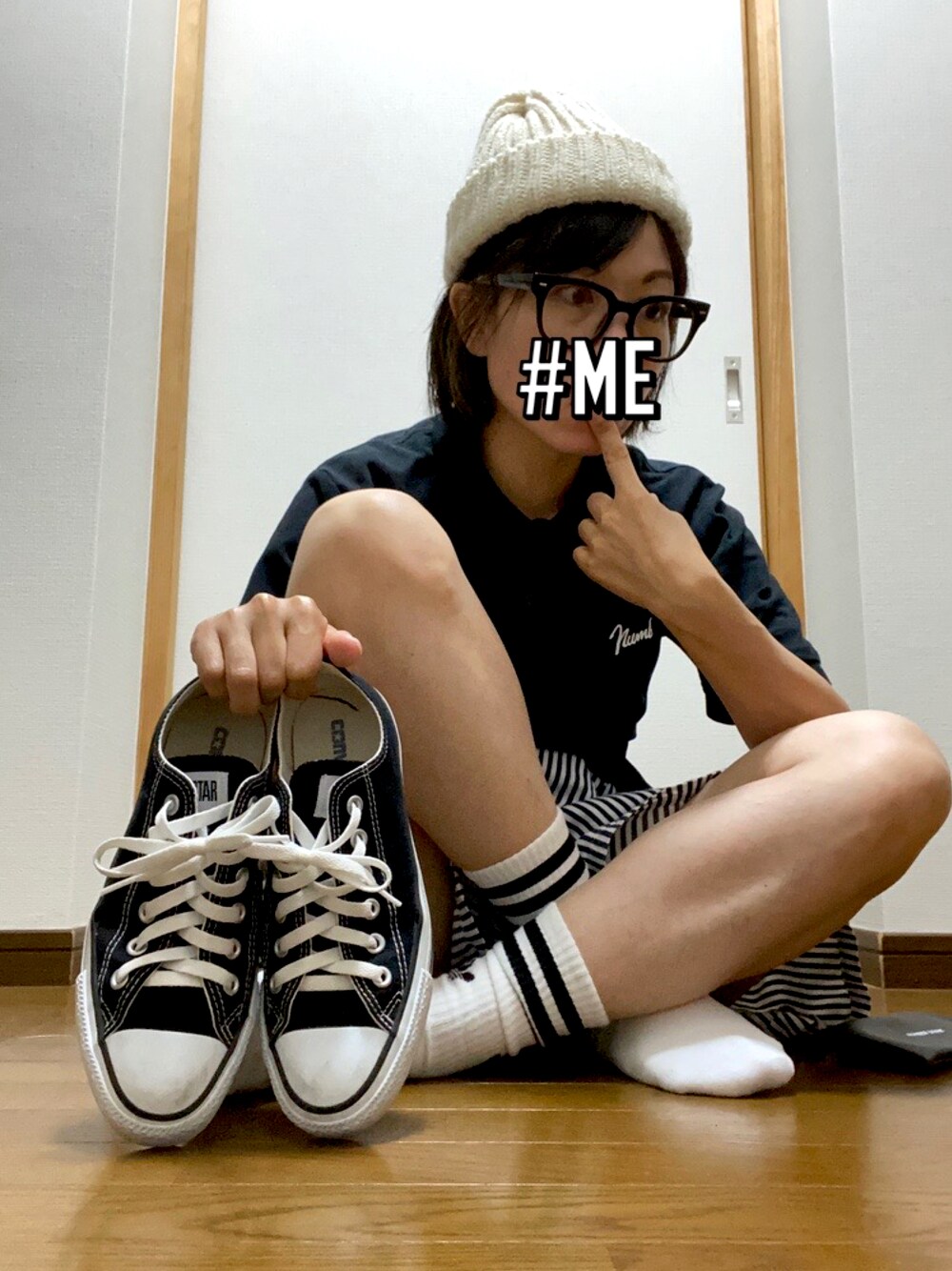 adidas（アディダス）の「フラワー クルーソックス 2足組 [FLOWER CRW