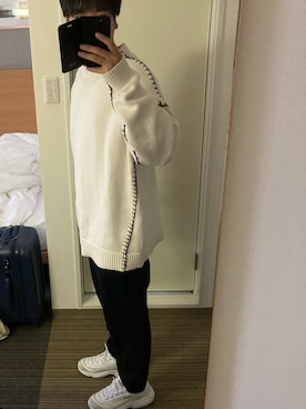 「FILA（フィラ）のアイテム（スニーカー）」を使った、しゅーさん（メンズ・170cm）の秋コーディネート