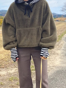 「coca（coca）（コカ）のアイテム（ブルゾン）」を使った、のんさん（レディース・157cm）の冬コーディネート