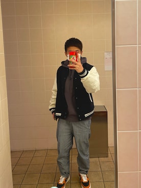 「アイテム（財布）」を使った、HASEさん（メンズ・172cm）の冬コーディネート