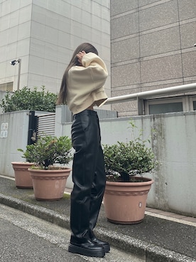 「ENVYM（アンビー）のアイテム」を使った、TSUBASAさん（レディース・154cm）の秋コーディネート